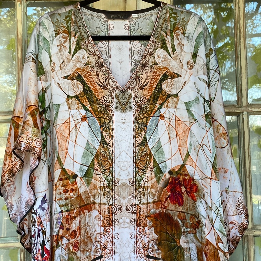 APNY Silk Satin Kaftan Free Sized